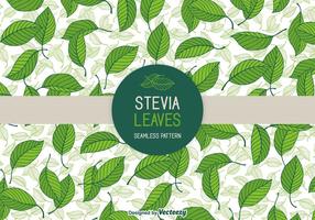 Stevia Leaves Vector Seamless Patterns