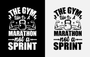 conception de t-shirt de gym, citation de motivation de gym, conception de t-shirt inspirant pour l'entraînement, conception de t-shirt de fitness vecteur