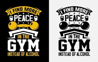 conception de t-shirt de gym, citation de motivation de gym, conception de t-shirt inspirant pour l'entraînement, conception de t-shirt de fitness vecteur