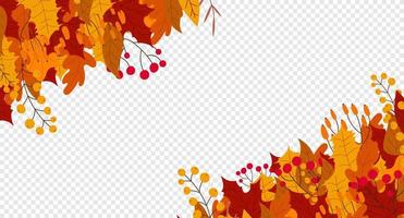 bonjour les feuilles d'automne qui tombent. chute de feuillage automnal et feuilles populaires. conception d'automne. charmant motif d'automne. dessiné à la main. illustration vectorielle vecteur