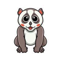 mignon petit dessin animé loris assis vecteur