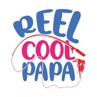 conception de t-shirt calligraphie et typographie papa cool vecteur