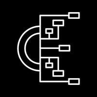 icône de vecteur d'organigramme