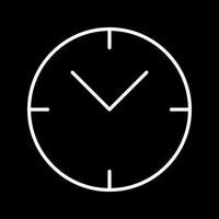 icône de vecteur d'horloge unique