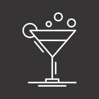 icône de vecteur de cocktail