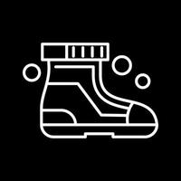 icône de vecteur de chaussures de ski