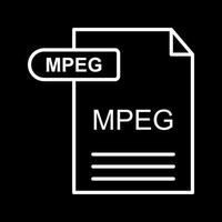 icône de vecteur mpeg