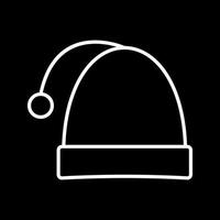 icône de vecteur de chapeau de noël