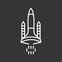 icône de vecteur de navette spatiale