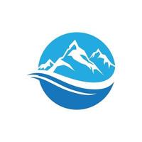 logo d & # 39; icône de montagne vecteur