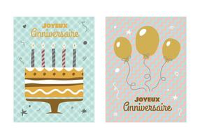 Affiches Vector Retro Anniversaire