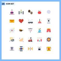 ensemble de 25 symboles d'icônes d'interface utilisateur modernes signes pour instagram oeuf en chocolat chinois chine tambour éléments de conception vectoriels modifiables vecteur