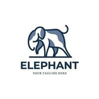 inspiration de modèle de conception de logo d'éléphant - vecteur