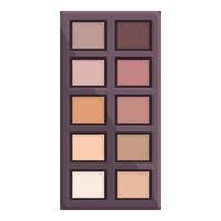 vecteur de dessin animé d'icône de palette cosmétique. maquillage pour les yeux