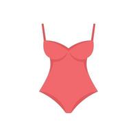 vêtements, maillot de bain, icône, plat, isolé, vecteur