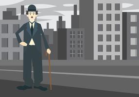 Charlie Chaplin Vector Background