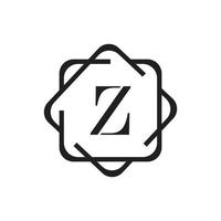 modèle de conception de logo de vecteur d'unité abstraite d'entreprise de lettre z