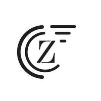 modèle de conception de logo de vecteur d'unité abstraite d'entreprise de lettre z
