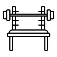icône de ligne de banc réglable vecteur