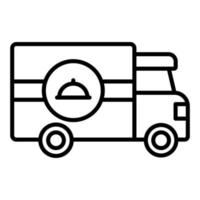 icône de la ligne de livraison vecteur