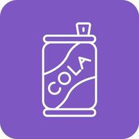cola peut aligner des icônes d'arrière-plan de coin rond vecteur