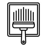 icône de ligne de nettoyant pour vitres vecteur