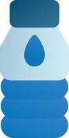 icône de bouteille d'eau remplie vecteur