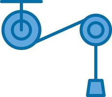 conception d'icône de vecteur de poulie