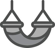 conception d'icône de vecteur de hamac