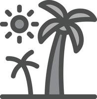 conception d'icône de vecteur de palmiers