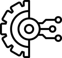 conception d'icône de vecteur de transformation numérique