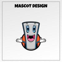 conception de vecteur d'illustration de mascotte de logo de smartphone