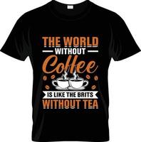 conception de t-shirt de café barista, slogan de t-shirt de café barista et conception de vêtements, typographie de café barista, vecteur de café barista, illustration de café barista