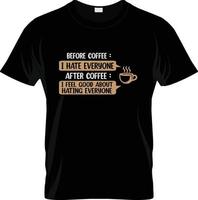 conception de t-shirt de café barista, slogan de t-shirt de café barista et conception de vêtements, typographie de café barista, vecteur de café barista, illustration de café barista