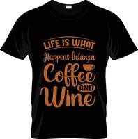 conception de t-shirt de café barista, slogan de t-shirt de café barista et conception de vêtements, typographie de café barista, vecteur de café barista, illustration de café barista