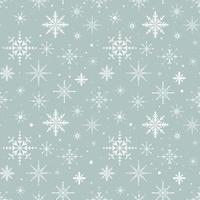 illustration plate de vecteur. ensemble de flocons de neige brillants du nouvel an et de noël. décoration de fond. modèle sans couture. vecteur