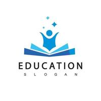 modèle de conception de logo d'éducation, illustration vectorielle vecteur