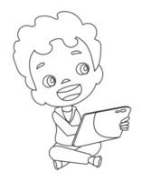 image coloriage illustration pour les enfants vecteur