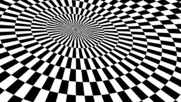 entonnoir à carreaux illusion d'optique. illustration vectorielle eps 10. vecteur