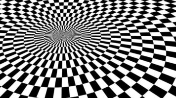 entonnoir à carreaux illusion d'optique. illustration vectorielle eps 10. vecteur