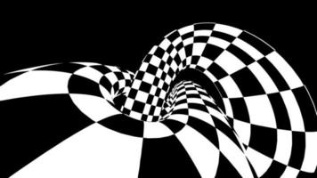 illustration vectorielle de tore à carreaux eps 10. vecteur d'illusion d'optique. fond de championnat de course.