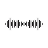 illustration d'images de logo d'onde sonore vecteur