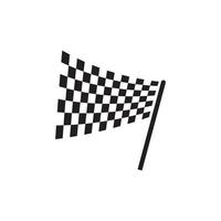 icône de vecteur de course de drapeau