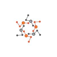 illustration d'icône de vecteur de molécule