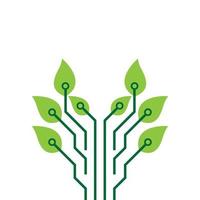 icône de vecteur de technologie verte