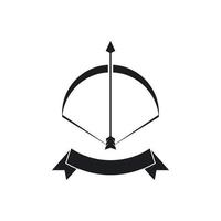 icône de vecteur logo archer