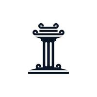 illustration de symbole d'icône de vecteur de pilier