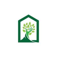 icône de vecteur de maison verte
