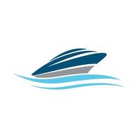 images de logo de bateau de croisière vecteur