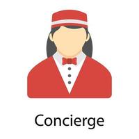 concepts de conciergerie tendances vecteur